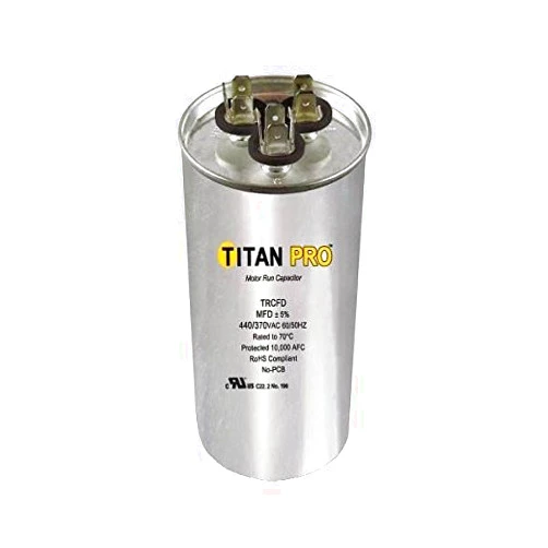 Titan TRCFD455 Dual Rated Motor Run Capacitor Round MFD 40+5 Volts 440/370