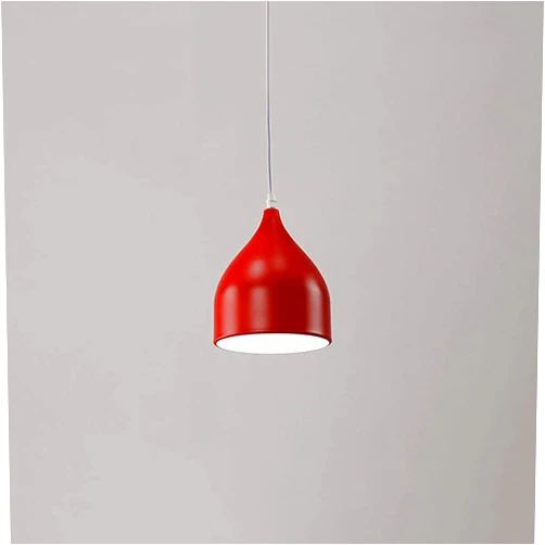 MTDYD Nordic Style E27 Chandelier, Creative Iron Pendant Lamp, Single Head Ceiling Hanging Light, Metal Lamp Shade, Lighting Fixture for Restaurant Bar