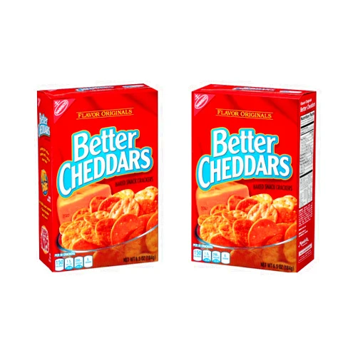 Better Cheddars Crackers 6.5oz Box - Pack of 2