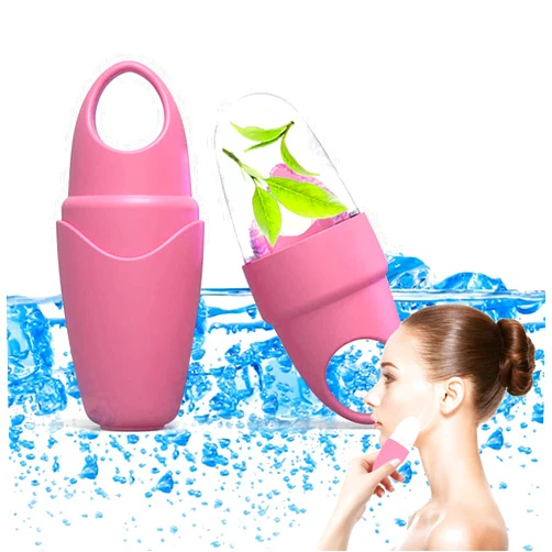 Heng Fang Ice Roller for Face and Eye, Ice face roller,Gua Sha Facial Tools, Facial ice roller, Skin Care Tools,Ice mold for face… (Pink-eyes)