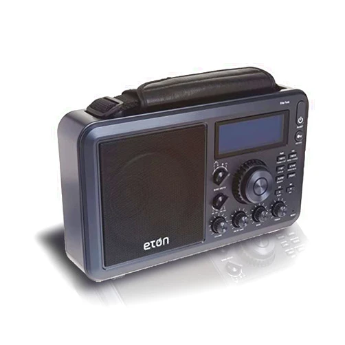 Eton - Elite Field AM/FM/Shortwave Desktop Radio with Bluetooth, Mineral Grey, 2-Band, Bluetooth Ready, LCD Display, Headphone Jack, Strong Anti-Interference, 50 Station Memory