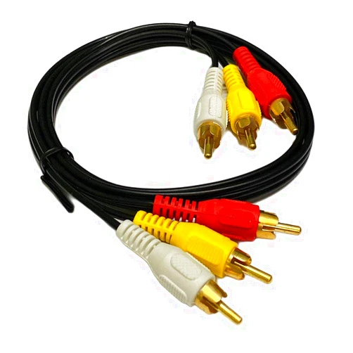 IMBAPrice 3FT RCA M/Mx3 Audio/Video Cable Gold Plated - Audio Video RCA Stereo Cable 3ft