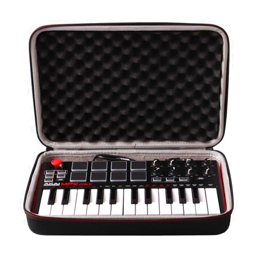 L LTGEM LTGEM Travel Hard Carrying Case for Akai Professional MPK Mini MK3 / MPK Mini Play MK3 / MPK Mini MKII/MPK Mini Play - 25 Key USB MIDI Keyboard Controller, Black+Grey(Case Only)