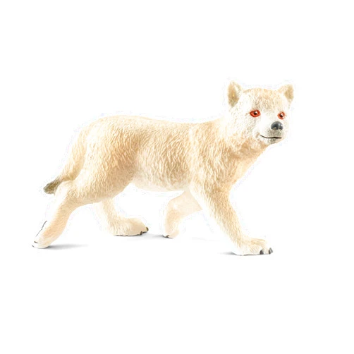 SCHLEICH Wild Life, Animal Figurine, Animal Toys for Boys and Girls 3-8 Years Old, Arctic Wolf Cub
