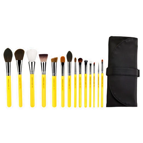 Bdellium Tools Professional Makeup Brush Studio Series - The Collection 14pc. Brush Set with Roll-Up Pouch