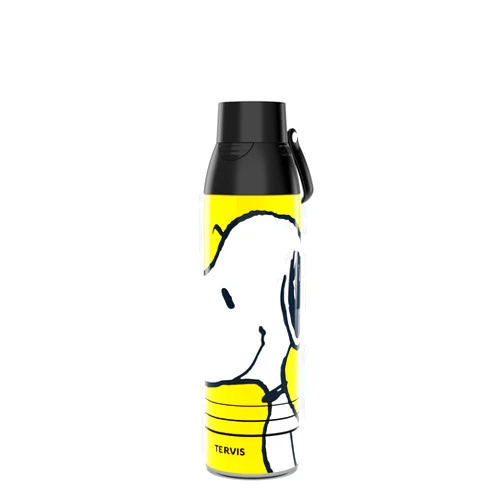 Tervis Venture Water Bottle Peanuts - Snoopy Maxiumus Triple Walled Insulated Tumbler Travel Cup Keeps Drinks Cold & Hot, 26oz, Stainless Steel