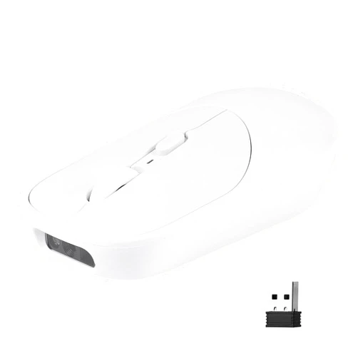 THARO New Wireless Mouse Barcode Scanner, 2-in-1 Design 2D Handheld Barcode Scanner with Wireless Mouse Functions for POS System,Store,Supermarket, Warehouse.(White)