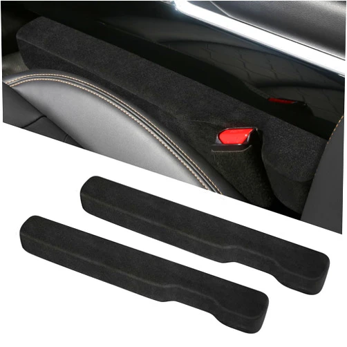VAWIT Car Seat Gap Filler Universal Fit Sedan SUV Truck Memory Foam Plug Stop Cellphone Wallet Keys Coins from Dropping Black Pack of 2