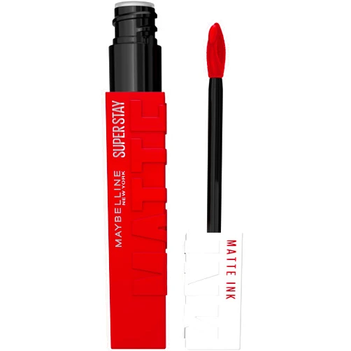 Maybelline Super Stay Matte Ink Liquid Lipstick Makeup, Long Lasting High Impact Color, Up to 16H Wear, Pioneer, Blue Red, 1 Count, Packaging May Vary | Long lasting, High pigmentation