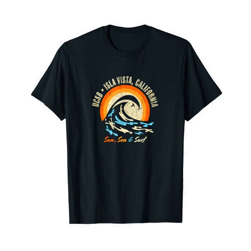 Surf Riders Vintage Surf and Vacation T-Shirt Vintage Retro Surf Style Isla Vista College Apparel T-Shirt