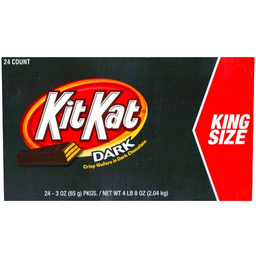 Kit Kat Candy Bar, King Size Crisp Wafers in Dark Chocolate, 3.0-Ounce Bars (Pack of 24)