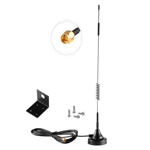Eifagur Smart Gate Opener Extended Long Range Magnetic Base Receiver Antenna Compatible with All Series GTO Mighty Mule MM571W MM572W MM371W MM372W MMS100 FM136 Wireless Gate Opener Signal Booster，Eifagur