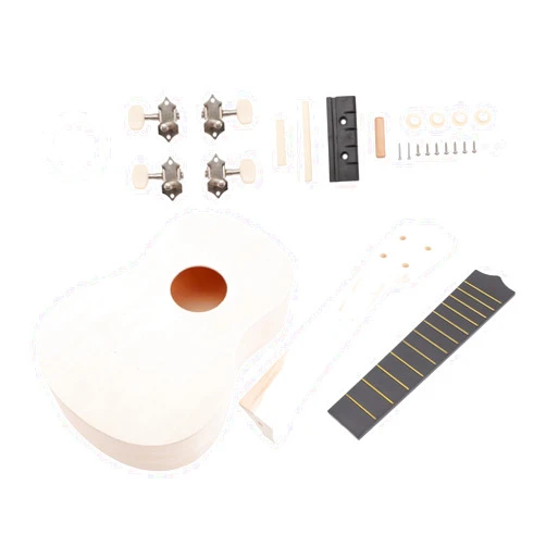 HONITANO DIY Ukulele Kit for Boys and Girls Beginners Handmade Instrument Kit Craft Supplies