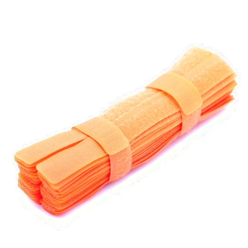 Pasow 50pcs Cable Ties Reusable Fastening Wire Organizer Cord Rope Holder 7 Inch (Orange)