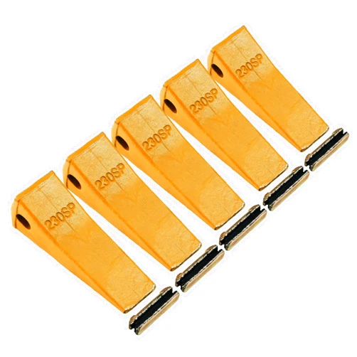 BDI Wear Parts BDI Wear Part 5Pack 230SP Froged Excavator Teeth, Excavator Bucket Teeth TF23P Flex Pins Compatible with Bobcat, Kubota, Deere, Case, JBC, and Excavator 23 230 Series