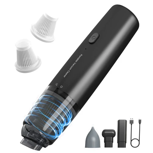 A9life Handheld Vacuum Cordless, Car Vacuum Portable with 2 Suction Modes, Blow & Suction 2-in-1, Mini Vacuum Cleaner Rechargeable for Car, Home, Pet Hair, Office, Desk, Keyboards (Black)