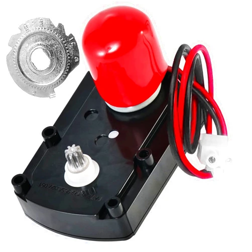 Tesidol 7286039 WS26X10021 7281291 7384691 Water Softener Valve Motor Original Equipment Manufacturer (OEM) Part Black with Gear 7283489