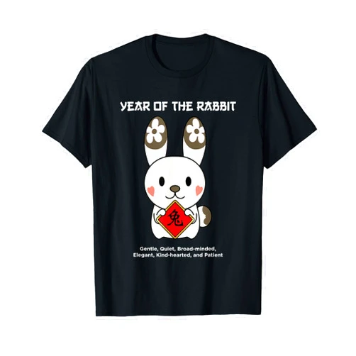 Cute Chinese Zodiac Lunar New Year Tees Year of The Rabbit Chinese Zodiac Lunar New Year T-Shirt