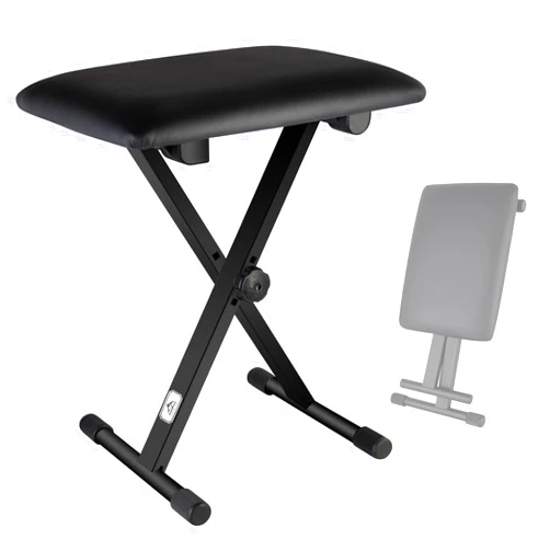 EASTROCK Adjustable Piano Keyboard Bench, X-Style Stool Chair Seat for Electronic Keyboards & Digital Pianos (Original Version)