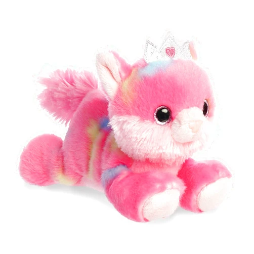 Aurora® Vibrant Bright Fancies™ Princess Frutti Kitty™ Stuffed Animal - Eye-Catching Fun - Delightful Cuddles - Pink 7.5 Inches