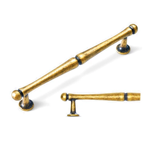 HAILINDA Antique Brass Cabinet Pulls 5 inch Kitchen Cabinet Handles 6 Pack Vintage Drawer Pulls Classics Luxury Zinc Alloy Solid Kitchen Cabinet Hardware