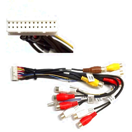 ASC Audio ASC Car Stereo RCA Audio Video Wire Harness Plug for Select Pioneer/Premier 24 Pin Aftermarket DVD Nav Radio CDP1091, CDP1143 AVIC-D3 AVIC-F900BT AVIC-F90BT AVIC-F9115BT + More