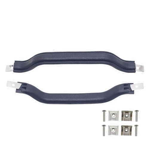 H-Jun 55009801K Interior Door Handle Pull Strap Interior Kit Black Compatible with Jeep Wrangler YJ 1987-1995, Front Left Driver and Right Passenger Side 2Pcs