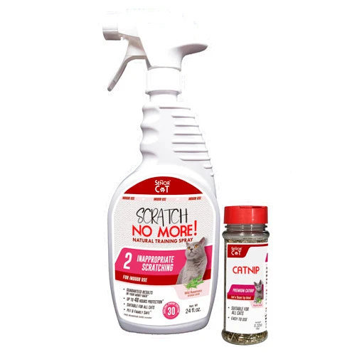 SEÑOR CAT Señor Cat™ Scratch No More! Kit (Level 2). Cat Training Spray for Indoor use. Pet Safe Formula
