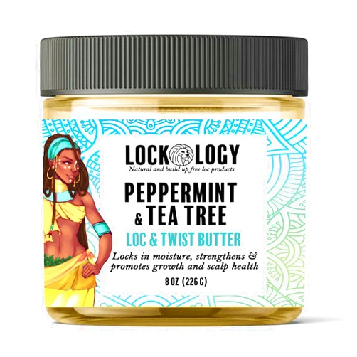 Lockology Loc Retwist Butter & Dread Wax Loc Butter For Growth - Peppermint Tea Tree All Natural & NO Build Up Loc Retwists Products by Lockology