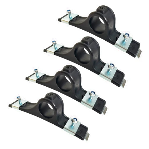 ANAQA 4 Pack 8591005 Fender Hanger Mounting Bracket Assembly Fit for Trailers Dump Flatbed Dual Rear Wheels Trucks 8590195 & 8590245 Poly Fender