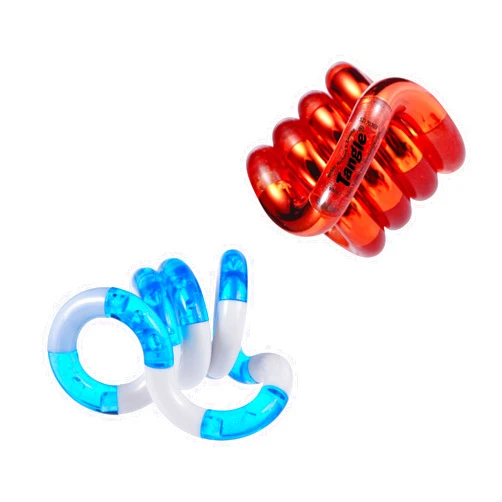 Tangle® Crush 2-Pack Fire and Ice - Twist Fidgets for Boys and Girls - Tangle Jr Fidget Toys