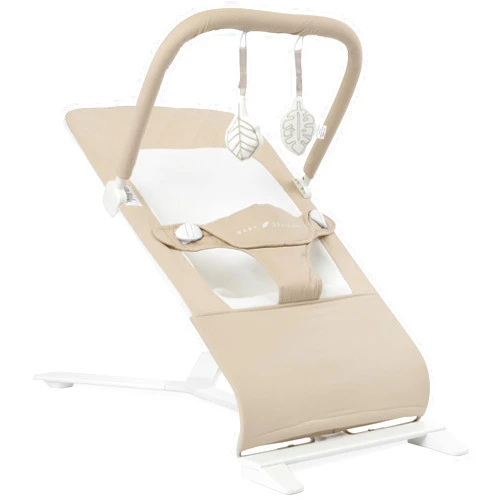 Baby Delight Alpine Deluxe Portable Bouncer, Infant, 0-6 Months, 100% GOTS Certified Cotton Fabrics, Organic Oat