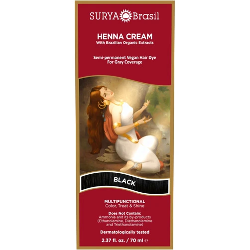 Surya Brasil Henna Cream, Black 2.37 oz