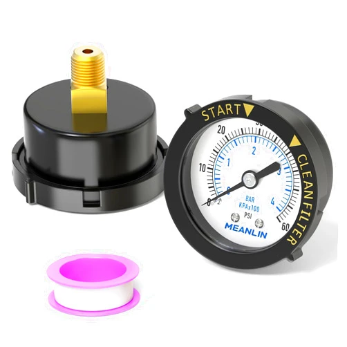 MEANLIN MEASURE 0~60Psi Plastic Frame 1/4