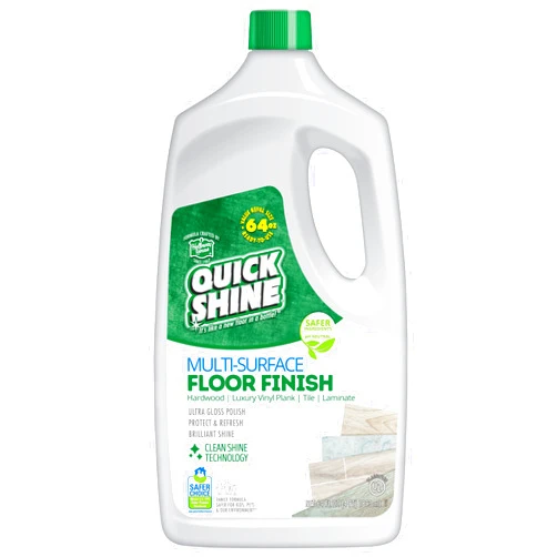 Quick Shine Multi Surface Floor Finish 64oz | Cleaner & Polish to use on Hardwood, Laminate, Luxury Vinyl Plank LVT, Tile & Stone
