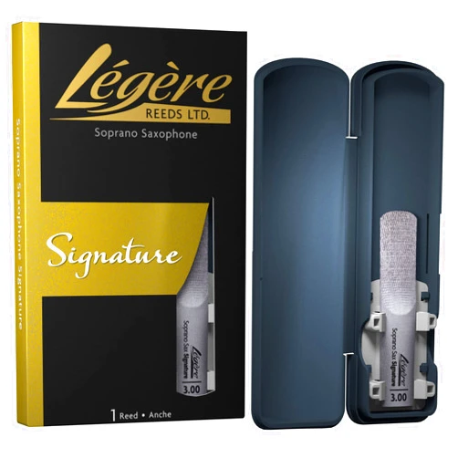 Legere Légère Reeds - Soprano Saxophone Reed, Signature, Strength 3.00 (SSG3.00) - Premium Synthetic Woodwind Reed