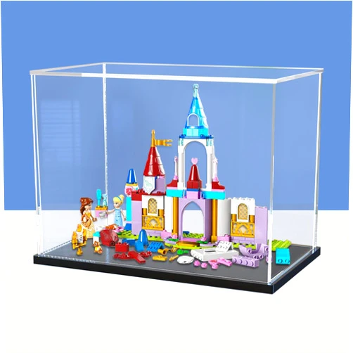 Chuangrui Acrylic Display Case for Le-go 43219 Princess Creative Castles​ Model - Sturdy Protection for Your Collectible (Model Not Included) (Option B), 20x10x15cm, A43219
