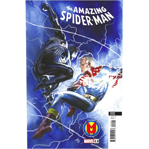 By Zeb Wells (Author), John Romita Jr. Gabriele Dell’Otto (Illustrator) The Amazing Spider-Man #12 Vol. 7 (2022) 'Gabriele Dell’Otto Miracleman Variant' Cover with Rated Comics acrylic backer