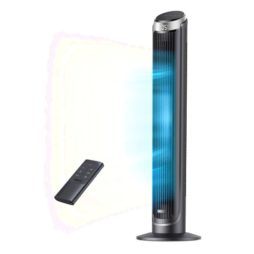 Dreo Tower Fans for Bedroom, 90° Oscillating Fans for indoors, 5 Speeds 4 Modes Max 26ft/s, 12H Timer, LED Display with Touch, Remote, 40