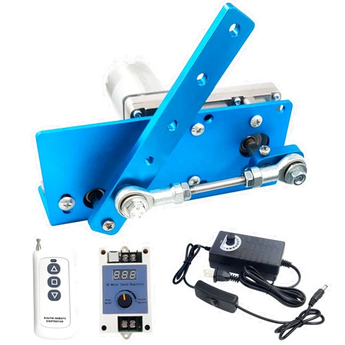 JQDML DIY Reciprocating Swing Motor,Swing Angle 20-120 Degrees Adjustable Speed 120RPM with Speed Regulator and Remote Control
