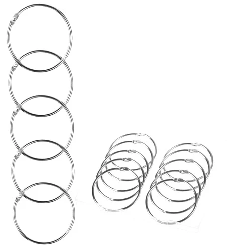 Mr. Pen- Loose Leaf Binder Rings, 3 Inch, 10 Pack, Metal Rings, Book Rings, Paper Rings, Metal Rings for Index Cards, Flash Card Rings, Notebook Rings, Large Key Rings, Book Binder Rings