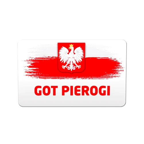Makoroni GOT Pierogi Polish Polonia Des#1 Refrigerator Wall Magnet 2.75x3.5 inc