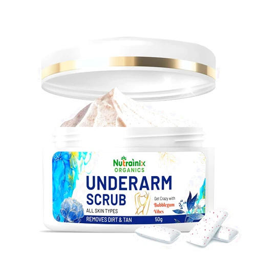 Jigna Underarm Scrub for Bikini Area, Neck, Hip, Thigh, Intimate Area, Elbow | Intense Dark Spot Removal | Keep Your Underarms Clean And Remove Tanning - Suitable for All Skin Types - 50g