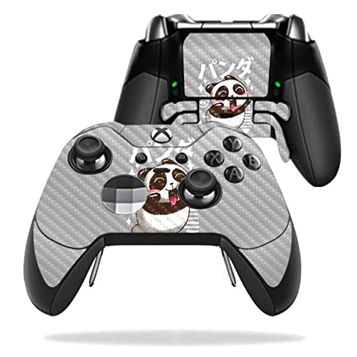 MIGHTY SKINS MightySkins Carbon Fiber Skin for Microsoft Xbox One Elite Controller - Panda Kawaii | Protective, Durable Textured Carbon Fiber Finish | Easy to Apply, Remove, and Change Styles | Made in The USA