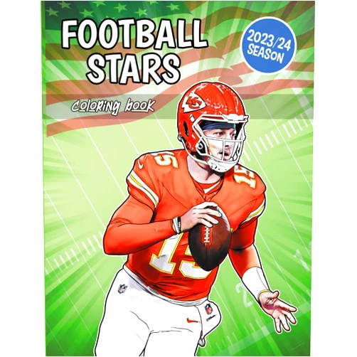 Sportz Art Creations Football Stars Coloring Book: The best players of the American footbal league