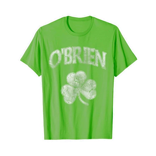 St Patrick's Day Men Women Boys Girls Kids Youth O'Brien Irish Shamrock Family St Patricks Day T-Shirt