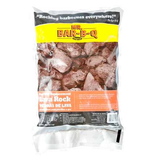OCS Parts Natural Lava Rocks for Gas Grills, Charbroilers, Fire Pits, Bonfires, and Indoor Fireplaces | 7 lb Bag