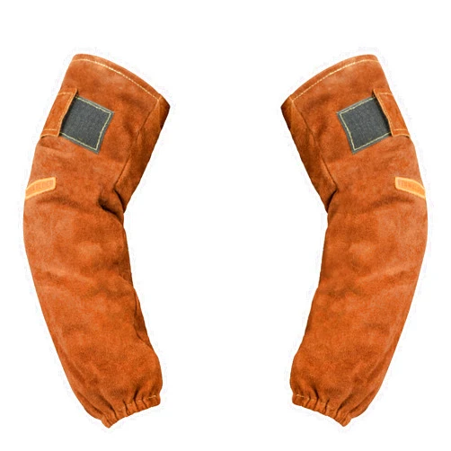 YESWELDER Leather Welding Sleeves Heat&Flame Resistant Arm Protection Work Sleeves for Men and Women