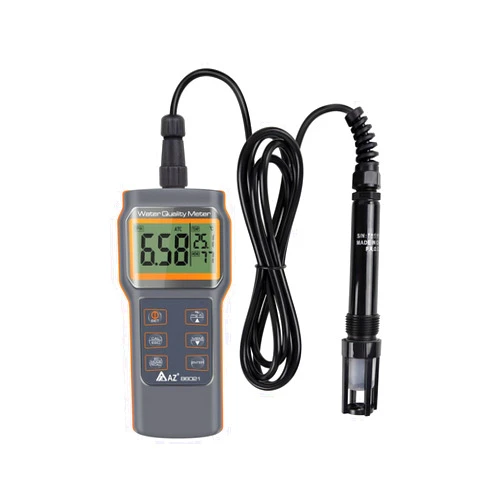 SULMILE AZ-86021 Dissolved Oxygen Tester Water Quality Meter D.O Meter Temperature Meter | Can Measure pH Conductivity TDS Salinity by Using Different Probes | Multiple Parameters Water Tester AZ86021