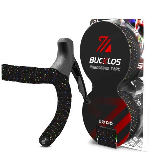 BUCKLOS Bike Handlebar Tape Silicone Bar Tape for Road Bike Comfortable Bicycle Handlebar Tape EVA Bike Grip 2 Pcs Bicycle Drop Bar Wraps Black